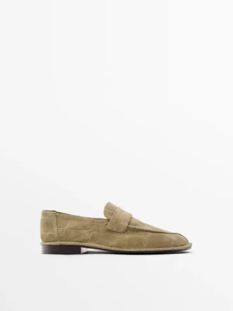 Weiche Loafer aus Spaltleder