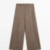 Weithalseige, voluminöse Hose aus Wollmischung Weithalseige, voluminöse Hose aus Wollmischung