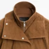 Wildlederjacke mit Knöpfen Wildlederjacke mit Knöpfen
