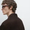 Wildlederjacke mit Taschen Wildlederjacke mit Taschen