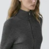 Woll-Cardigan mit Reißverschluss Woll-Cardigan mit Reißverschluss