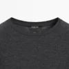Woll-T-Shirt mit Raglanärmeln Woll-T-Shirt mit Raglanärmeln